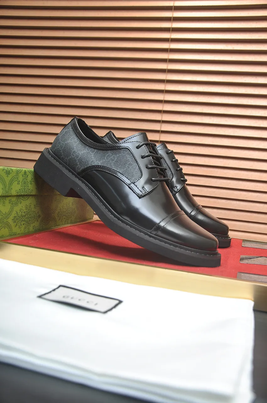 Men's shoes💰540💶Italy's top luxury men's shoe giant (GUCCI) (Gucci) (full cowhide lining) new arrival🍃Original European style🔰 Pleasant to the eye😍In order to make the shoes more durable and non-deformable🌀The production continues to follow traditional methods but there is still no lack of innovation💪Choose original sheepskin for the leather♻️ Smooth and natural And extra bright ⭐Made of imported cowhide, the first choice of rich people 38-45 (45 customized)